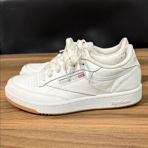 Reebok White Leather Sneakers